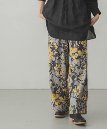 かぐれ | コットンリネンフラワーパンツ(その他パンツ)