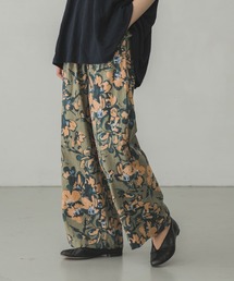 かぐれ | コットンリネンフラワーパンツ(その他パンツ)