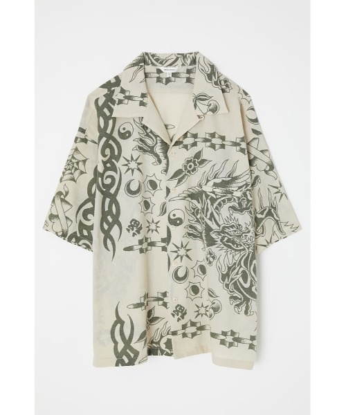 MOUSSY（マウジー）の「BANDANA OVERSIZED シャツ（シャツ/ブラウス・レディース・ライトブラック/アイボリー/パープル・FREE）」の4枚目の写真