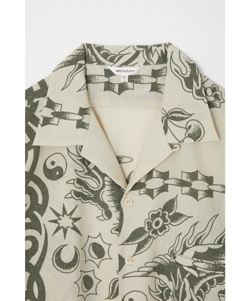 MOUSSY（マウジー）の「BANDANA OVERSIZED シャツ（シャツ/ブラウス・レディース・ライトブラック/アイボリー/パープル・FREE）」の16枚目の写真