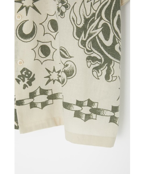 MOUSSY（マウジー）の「BANDANA OVERSIZED シャツ（シャツ/ブラウス・レディース・ライトブラック/アイボリー/パープル・FREE）」の8枚目の写真