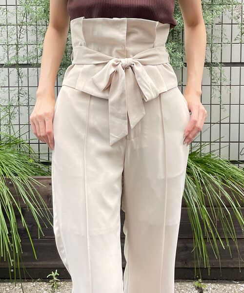 MAJESTIC LEGON（マジェスティックレゴン）の「コルセットベルト付Ladyパンツ（その他パンツ・レディース・ベージュ/アイボリー/ブラウン系その他2・SMALL/MEDIUM）」の11枚目の写真