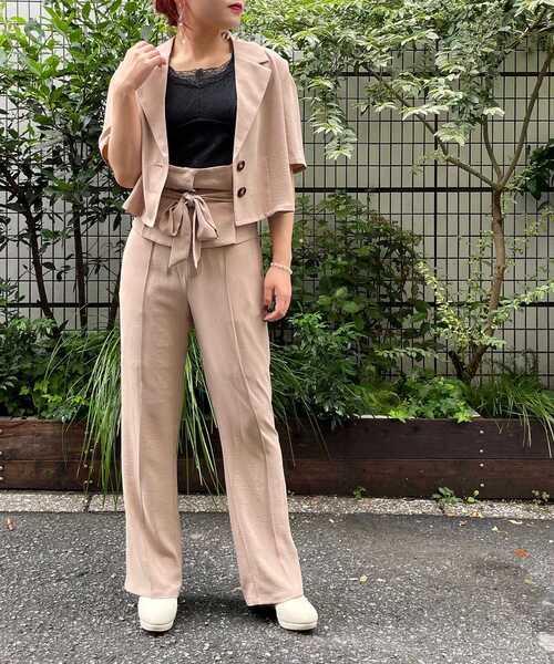 MAJESTIC LEGON（マジェスティックレゴン）の「コルセットベルト付Ladyパンツ（その他パンツ・レディース・ベージュ/アイボリー/ブラウン系その他2・SMALL/MEDIUM）」の18枚目の写真