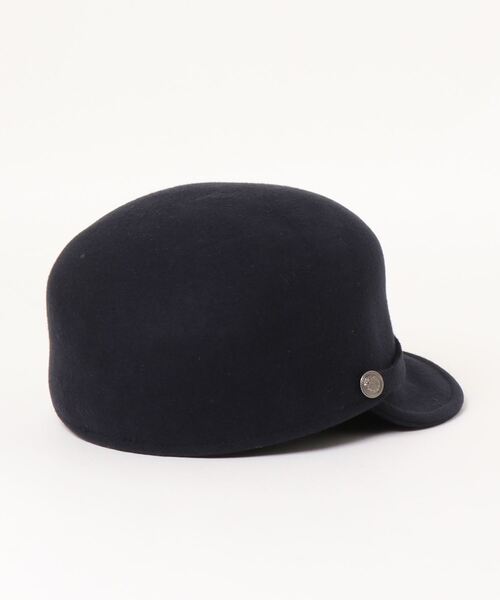 milsa(ミルサ)の「milsa WL Felt DegaulleCap(キャスケット・レディース・ブラック/ネイビー/グレー・57cm)」の4枚目の写真