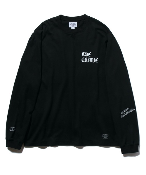 CRIMIE（クライミー）の「OLD ENGLISH LOGO LONG SLEEVE TEE（Tシャツ/カットソー・メンズ・ホワイト/ブラック・S/M/L/XL/XXL）」の7枚目の写真
