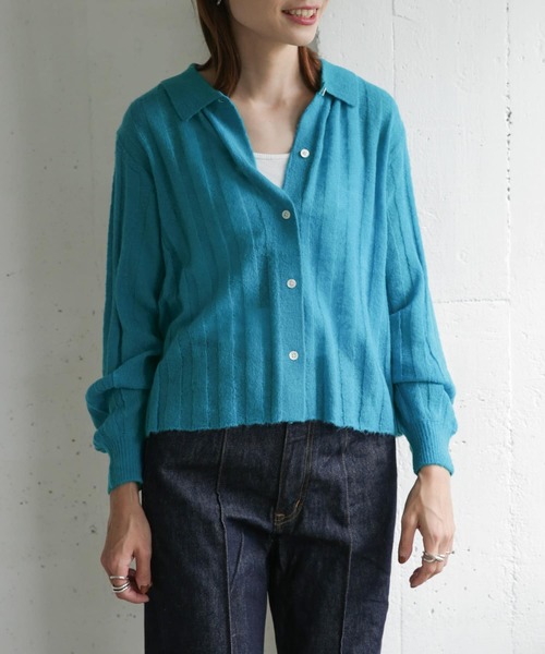 URBAN RESEARCH DOORS（アーバンリサーチドアーズ）の「『別注』Audrey and John Wad×DOORS　Knit Shirts PO（ニット/セーター・レディース・ブラウン/イエロー/ライトブルー・ONE）」の5枚目の写真