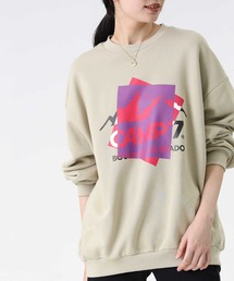 CAMP7 | 【CAMP7】重ねプリントロゴスウェット(スウェット)