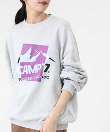 CAMP7 | 【CAMP7】重ねプリントロゴスウェット(スウェット)