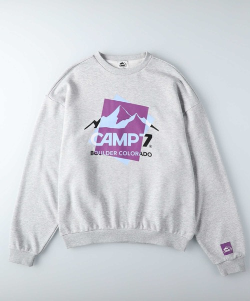 CAMP7（キャンプセブン）の「【CAMP7】重ねプリントロゴスウェット（スウェット・レディース・ライトグレー/ブラック/ベージュ・S/M/L）」の21枚目の写真