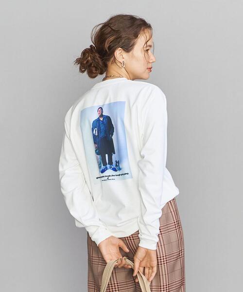 NEW BALANCE(ニューバランス)の「【別注】<New Balance(ニューバランス)>GRANDDAD ロングスリーブカットソー◆(Tシャツ/カットソー・レディース・ホワイト・S)」の1枚目の写真