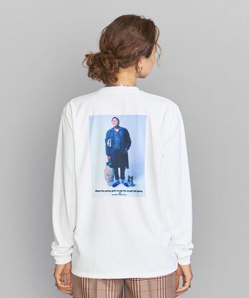 NEW BALANCE(ニューバランス)の「【別注】<New Balance(ニューバランス)>GRANDDAD ロングスリーブカットソー◆(Tシャツ/カットソー・レディース・ホワイト・S)」の4枚目の写真