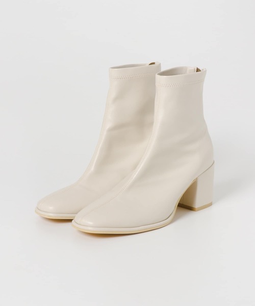 SENSE OF PLACE by URBAN RESEARCH（センスオブプレイスバイアーバンリサーチ）の「スクエアトウセンターシームストレッチブーツ（ブーツ・レディース・ブラック/ベージュ/ブラウン/アイボリー・SMALL/MEDIUM/LARGE）」の20枚目の写真
