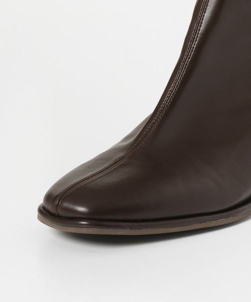 SENSE OF PLACE by URBAN RESEARCH（センスオブプレイスバイアーバンリサーチ）の「スクエアトウセンターシームストレッチブーツ（ブーツ・レディース・ブラック/ベージュ/ブラウン/アイボリー・SMALL/MEDIUM/LARGE）」の11枚目の写真