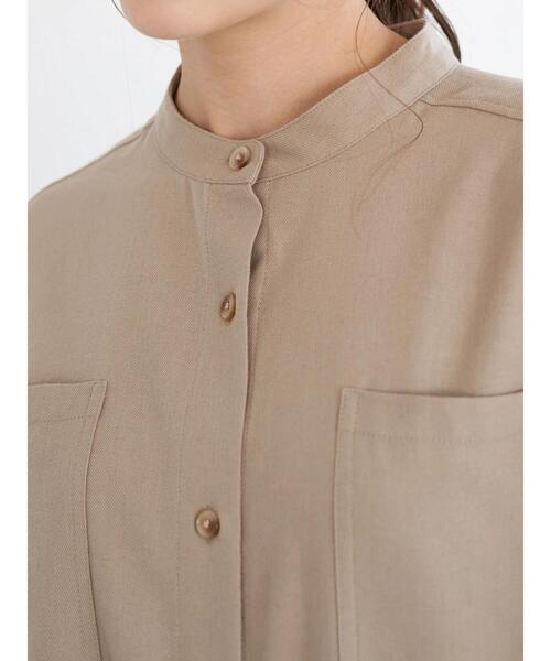 earth music&ecology（アースミュージックアンドエコロジー）の「2wayコートワンピース *（ワンピース・レディース・ベージュ/ミント/ラベンダー・FREE）」の10枚目の写真