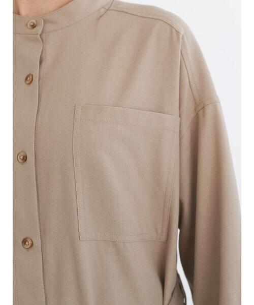 earth music&ecology（アースミュージックアンドエコロジー）の「2wayコートワンピース *（ワンピース・レディース・ベージュ/ミント/ラベンダー・FREE）」の12枚目の写真