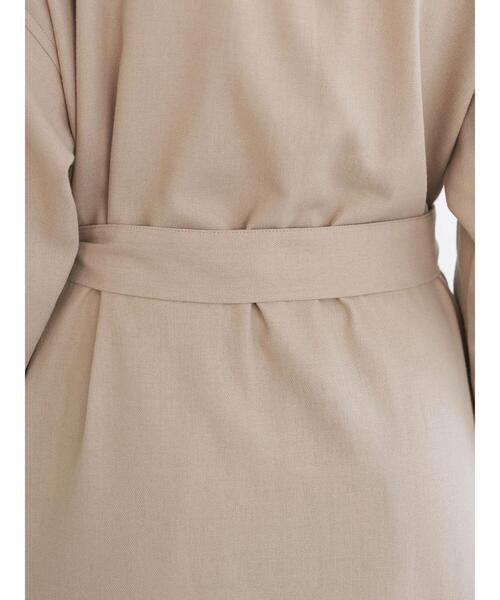 earth music&ecology（アースミュージックアンドエコロジー）の「2wayコートワンピース *（ワンピース・レディース・ベージュ/ミント/ラベンダー・FREE）」の16枚目の写真