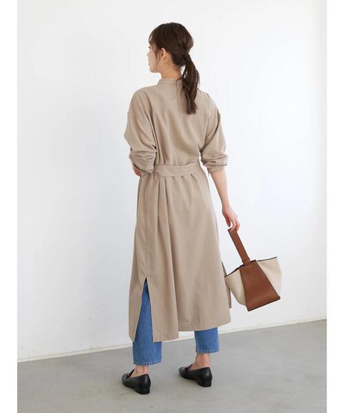 earth music&ecology（アースミュージックアンドエコロジー）の「2wayコートワンピース *（ワンピース・レディース・ベージュ/ミント/ラベンダー・FREE）」の22枚目の写真