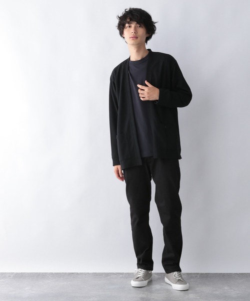 GLOBAL WORK（グローバルワーク）の「着流すドライカーデ/215842（カーディガン/ボレロ・メンズ・ブラック/ブルー系その他6/チャコールグレー・LARGE/MEDIUM/SMALL/X-LARGE）」の7枚目の写真