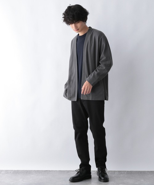 GLOBAL WORK（グローバルワーク）の「着流すドライカーデ/215842（カーディガン/ボレロ・メンズ・ブラック/ブルー系その他6/チャコールグレー・LARGE/MEDIUM/SMALL/X-LARGE）」の9枚目の写真