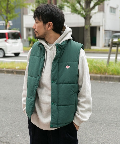 DANTON（ダントン）の「【WEB限定】DANTON　INSULATION STAND VEST（ダウンベスト・メンズ・ブラック/グレー/ブラウン/グリーン・MEDIUM/LARGE）」の5枚目の写真