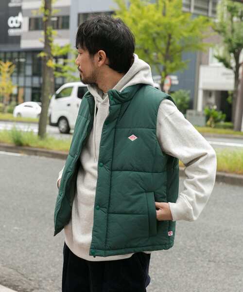 DANTON（ダントン）の「【WEB限定】DANTON　INSULATION STAND VEST（ダウンベスト・メンズ・ブラック/グレー/ブラウン/グリーン・MEDIUM/LARGE）」の6枚目の写真