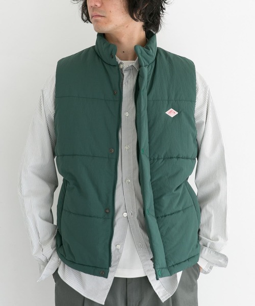 DANTON（ダントン）の「【WEB限定】DANTON　INSULATION STAND VEST（ダウンベスト・メンズ・ブラック/グレー/ブラウン/グリーン・MEDIUM/LARGE）」の9枚目の写真