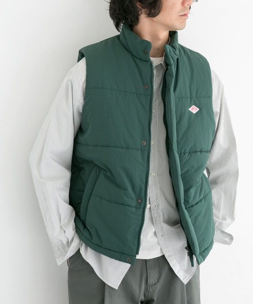 DANTON（ダントン）の「【WEB限定】DANTON　INSULATION STAND VEST（ダウンベスト・メンズ・ブラック/グレー/ブラウン/グリーン・MEDIUM/LARGE）」の11枚目の写真