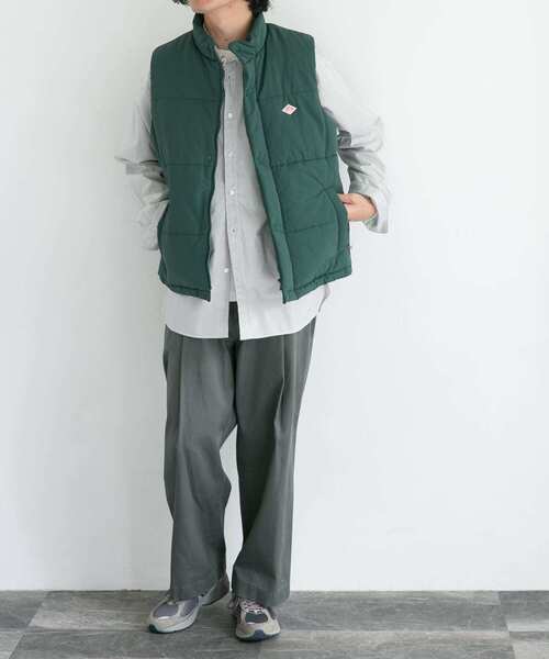 DANTON（ダントン）の「【WEB限定】DANTON　INSULATION STAND VEST（ダウンベスト・メンズ・ブラック/グレー/ブラウン/グリーン・MEDIUM/LARGE）」の13枚目の写真