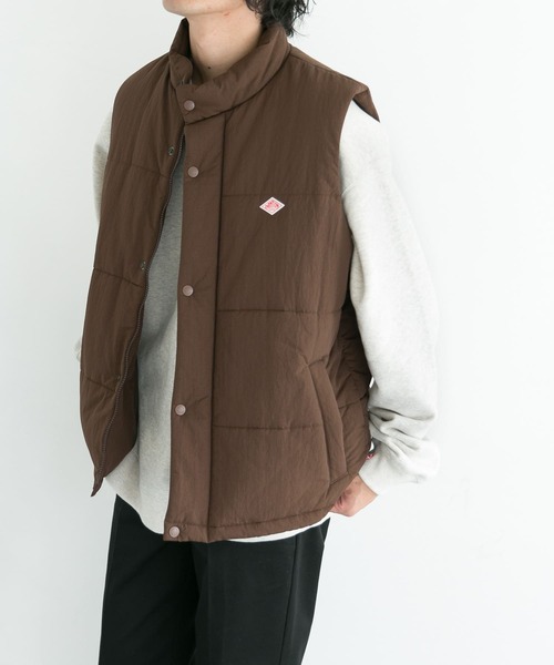 DANTON（ダントン）の「【WEB限定】DANTON　INSULATION STAND VEST（ダウンベスト・メンズ・ブラック/グレー/ブラウン/グリーン・MEDIUM/LARGE）」の17枚目の写真