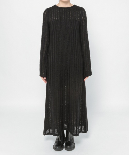 PAGEBOY（ページボーイ）の「スノウメッシュアミニットワンピース（ワンピース・レディース・オフホワイト/ブラック・FREE）」の18枚目の写真