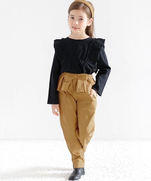 Bee des Bee（ビーデスビー）の「ロングパンツ（デニムパンツ・キッズ・ブラック/ライトグレー/ベージュ/ダークグリーン/カーキ/ネイビー・100cm/110cm/120cm/130cm/140cm/150cm）」の7枚目の写真