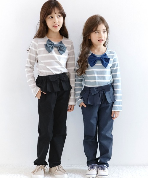 Bee des Bee（ビーデスビー）の「ロングパンツ（デニムパンツ・キッズ・ブラック/ライトグレー/ベージュ/ダークグリーン/カーキ/ネイビー・100cm/110cm/120cm/130cm/140cm/150cm）」の9枚目の写真