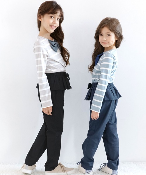 Bee des Bee（ビーデスビー）の「ロングパンツ（デニムパンツ・キッズ・ブラック/ライトグレー/ベージュ/ダークグリーン/カーキ/ネイビー・100cm/110cm/120cm/130cm/140cm/150cm）」の8枚目の写真