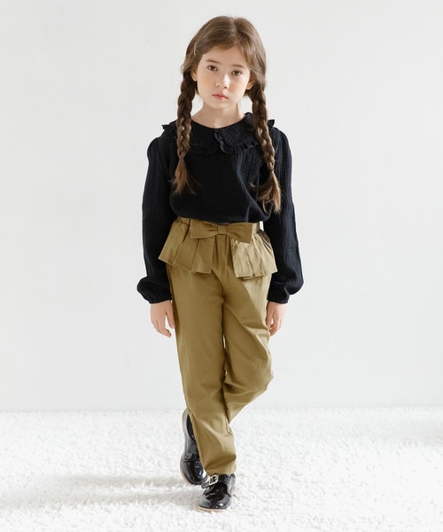 Bee des Bee（ビーデスビー）の「ロングパンツ（デニムパンツ・キッズ・ブラック/ライトグレー/ベージュ/ダークグリーン/カーキ/ネイビー・100cm/110cm/120cm/130cm/140cm/150cm）」の10枚目の写真