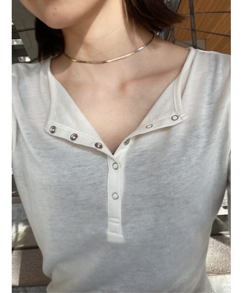 MOUSSY(マウジー)の「SNAKECHAIN チョーカー(ネックレス・レディース・シルバー/ゴールド・FREE)」の4枚目の写真