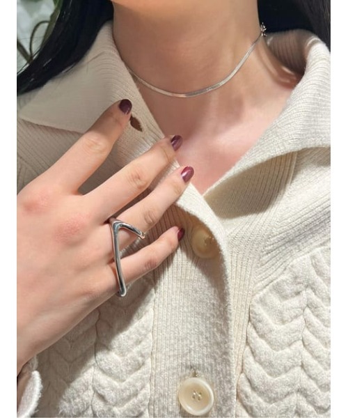 MOUSSY(マウジー)の「SNAKECHAIN チョーカー(ネックレス・レディース・シルバー/ゴールド・FREE)」の3枚目の写真