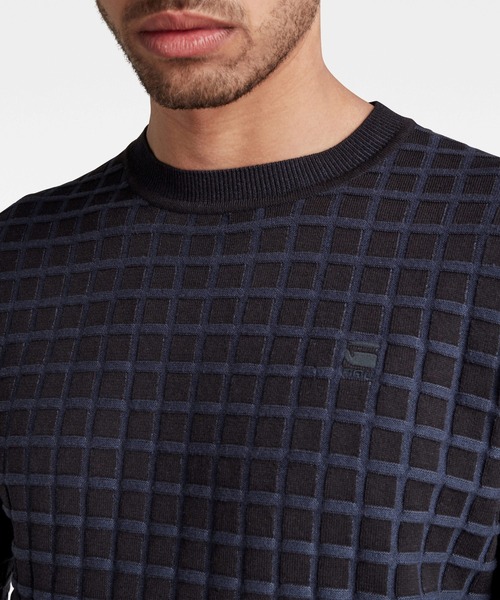 G-STAR（ジースター）の「TABLE KNITTED SWEATER/セーター（ニット/セーター・メンズ・グリーン系その他/ブルー系その他・X-LARGE/SMALL/MEDIUM/X-SMALL/LARGE）」の5枚目の写真