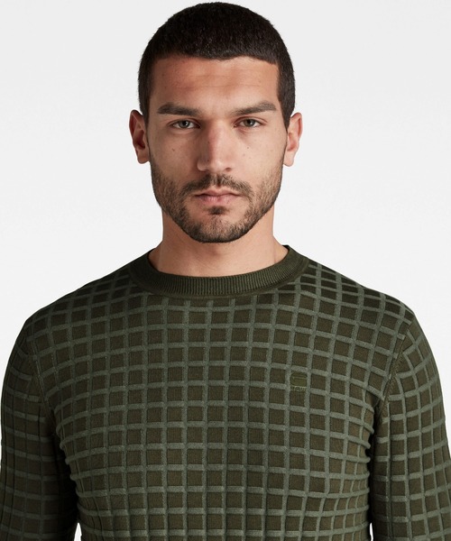 G-STAR（ジースター）の「TABLE KNITTED SWEATER/セーター（ニット/セーター・メンズ・グリーン系その他/ブルー系その他・X-LARGE/SMALL/MEDIUM/X-SMALL/LARGE）」の10枚目の写真