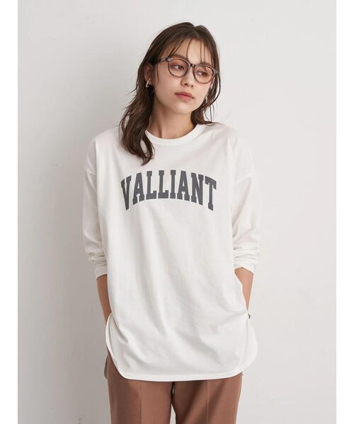 earth music&ecology（アースミュージックアンドエコロジー）の「VALLIANT Tシャツ ＊（Tシャツ/カットソー・レディース・オフホワイト/チャコールグレー/ネイビー・FREE）」の7枚目の写真