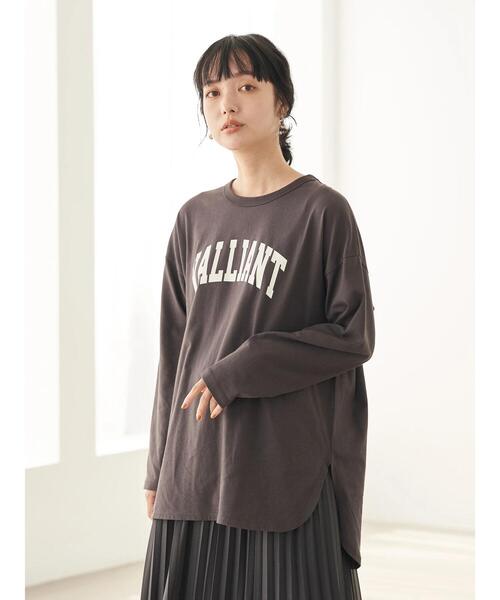 earth music&ecology（アースミュージックアンドエコロジー）の「VALLIANT Tシャツ ＊（Tシャツ/カットソー・レディース・オフホワイト/チャコールグレー/ネイビー・FREE）」の11枚目の写真