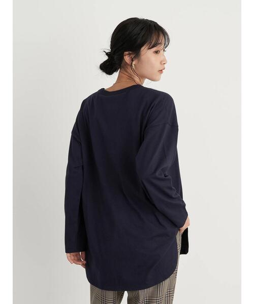 earth music&ecology（アースミュージックアンドエコロジー）の「VALLIANT Tシャツ ＊（Tシャツ/カットソー・レディース・オフホワイト/チャコールグレー/ネイビー・FREE）」の17枚目の写真