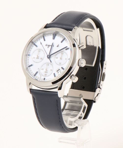 agnes b.(アニエスベー)の「LM02 WATCH FCRD999 SAMソーラークロノグラフ(アナログ腕時計・メンズ・ホワイト・UNI)」の4枚目の写真