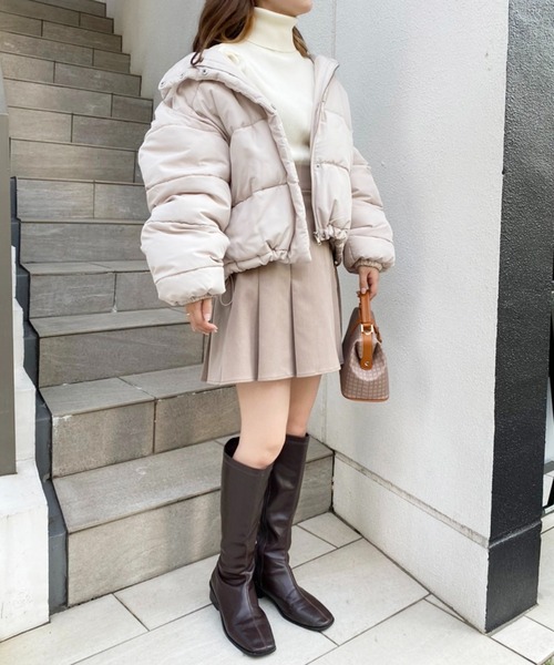 one after another NICE CLAUP(ワンアフターアナザーナイスクラップ)の「着ぶくれしないニット素材!バックレースアップリブニットトップス(ニット/セーター・レディース・ブラック/グレー/オフホワイト/ピンク系その他・FREE)」の13枚目の写真