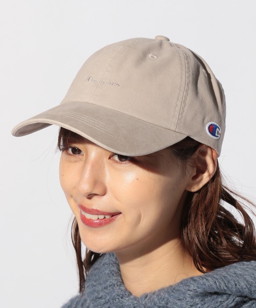 Champion(チャンピオン)の「【Champion(チャンピオン)】ウォッシュツイルCAP(キャップ・レディース・ライトグレー/ベージュ/チャコール・FREE)」の2枚目の写真