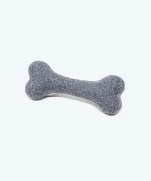 MODERNBEAST(モダンビースト)の「WOOLBONE(ペット用おもちゃ・メンズ・ピンク/モスグリーン/スカイブルー/イエロー/グレイッシュベージュ/グレー/ピンクベージュ/オレンジ/ミント/ラベンダー・S/L)」の3枚目の写真