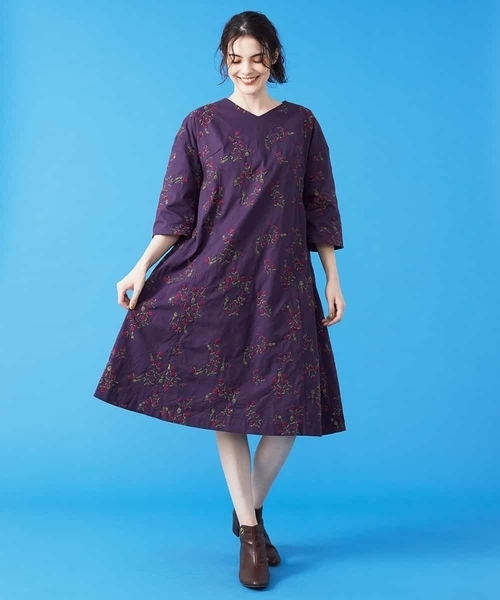 Jocomomola（ホコモモラ）の「Flor marciana 刺繍ワンピース 