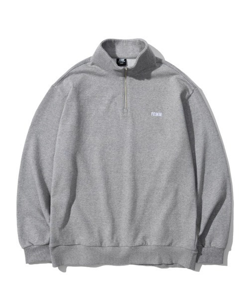 FCMM(エフシーエムエム)の「CLUB TEAM CLASSIC HALF-ZIP SWEATSHIRTS/クラブチームクラシックハーフジップスウェットシャツ(スウェット・メンズ・ミックスグレー/オートミール/ブラック・LARGE/MEDIUM)」の5枚目の写真