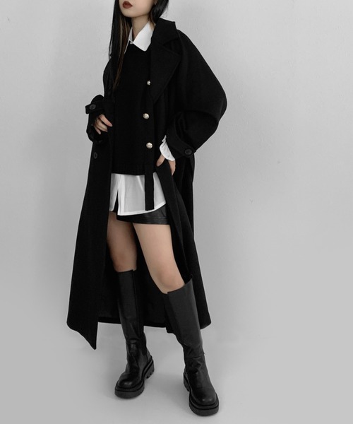 LVEU. トレンチコート LVEU.（ラブユ.）の「【ORIGINAL】Wool trench coat / ウール