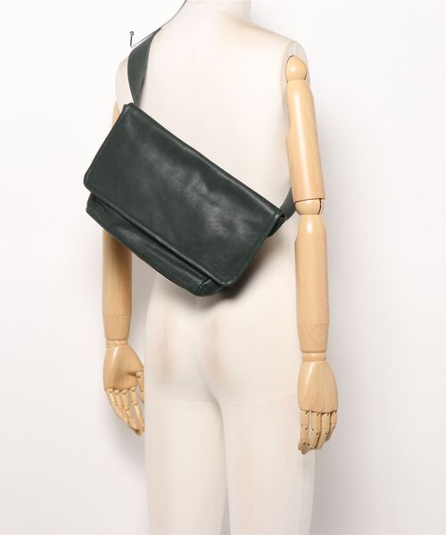 Ch!iii BAG（チーバック）の「【ch!iii】牛革ビッグウエストバッグ（ボディバッグ/ウエストポーチ・レディース・グリーン・FREE）」の15枚目の写真