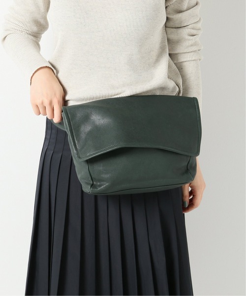 Ch!iii BAG（チーバック）の「【ch!iii】牛革ビッグウエストバッグ（ボディバッグ/ウエストポーチ・レディース・グリーン・FREE）」の14枚目の写真